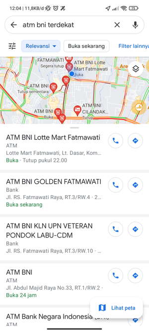 ATM Bank BNI Terdekat dari Lokasi Saya Sekarang