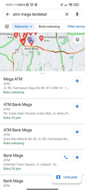 ATM Bank Mega Terdekat dari Lokasi Saya Sekarang