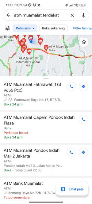 ATM Bank Muamalat Terdekat dari Lokasi Saya Sekarang