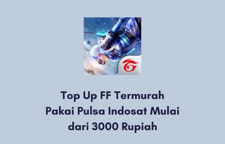Top Up 70 Diamond FF Termurah Pakai Pulsa Indosat 3000 Rupiah